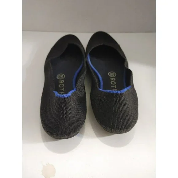 Rothy's The Flat Ballet Black Solid Textile Comfort Women’s US 7.5 - Picture 11 of 13